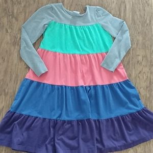 Hanna Andersson twirl dress girls 160 rainbow